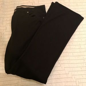 John Varvatos Navy Button Fly Stretch Cotton Pants